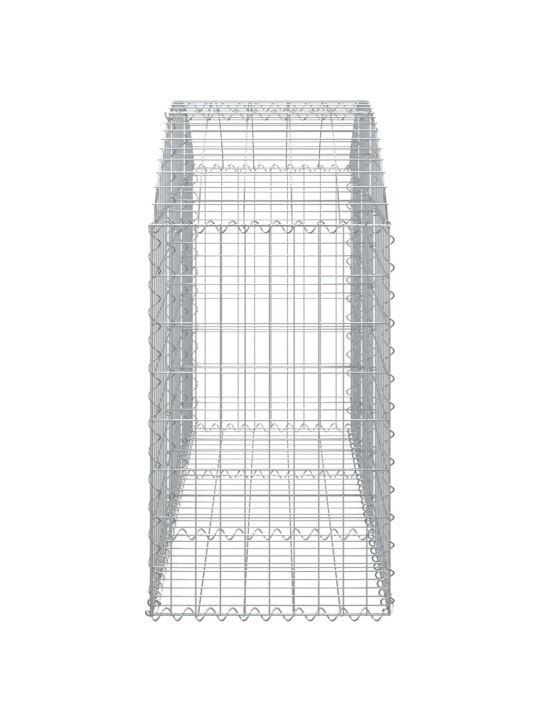 Kaarekujuline gabioonkorv, 150x50x80/100 cm, tsingitud raud