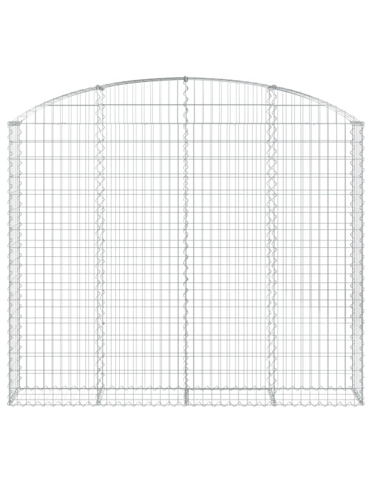 Kaarekujuline gabioonkorv, 200x30x160/180 cm, tsingitud raud