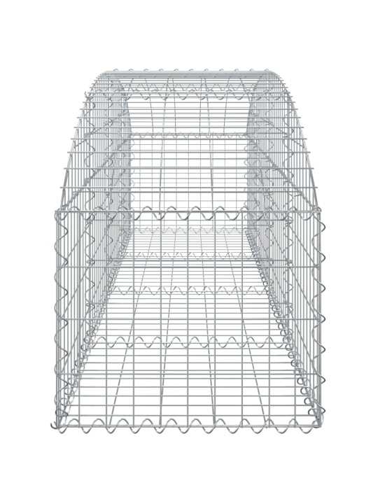 Kaarekujuline gabioonkorv, 200x50x40/60 cm, tsingitud raud