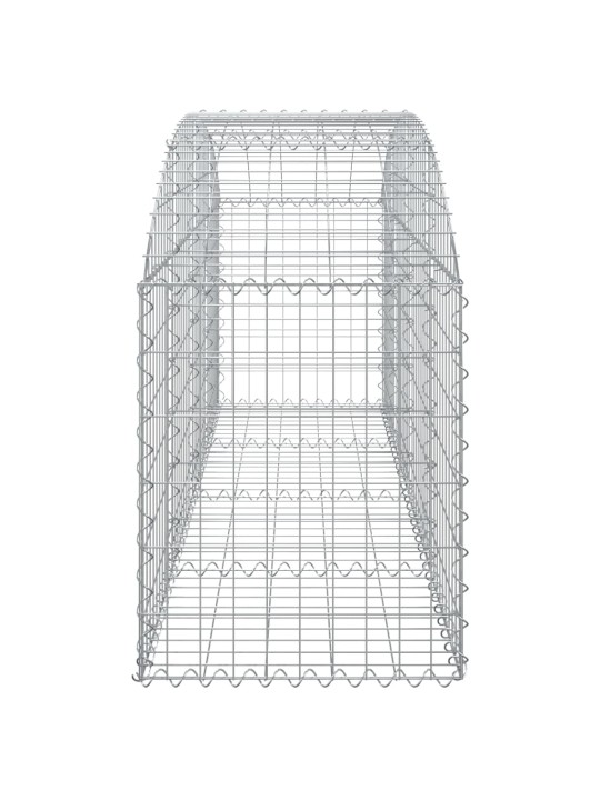 Kaarekujuline gabioonkorv, 200x50x60/80 cm, tsingitud raud