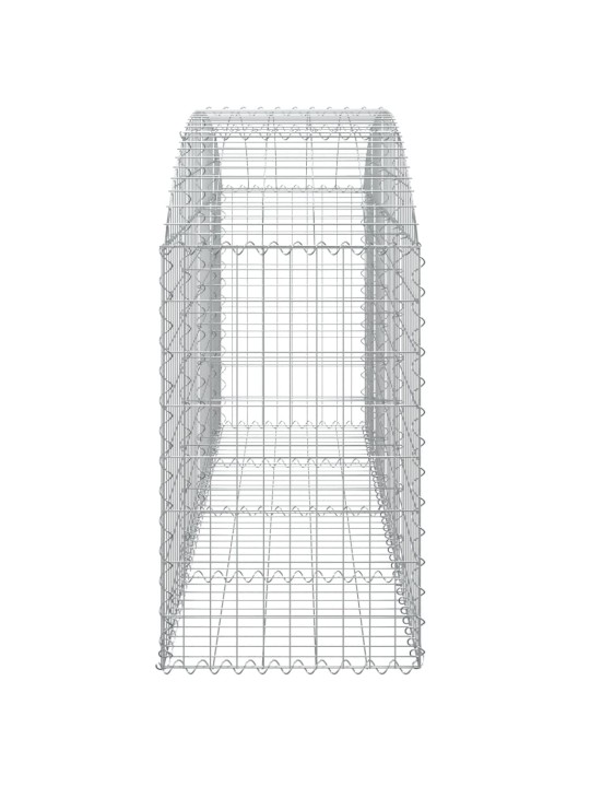 Kaarekujuline gabioonkorv, 200x50x80/100 cm, tsingitud raud