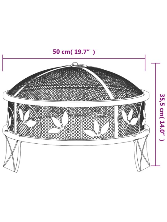 Tulease ahjuroobiga, 50 cm, xxl, teras