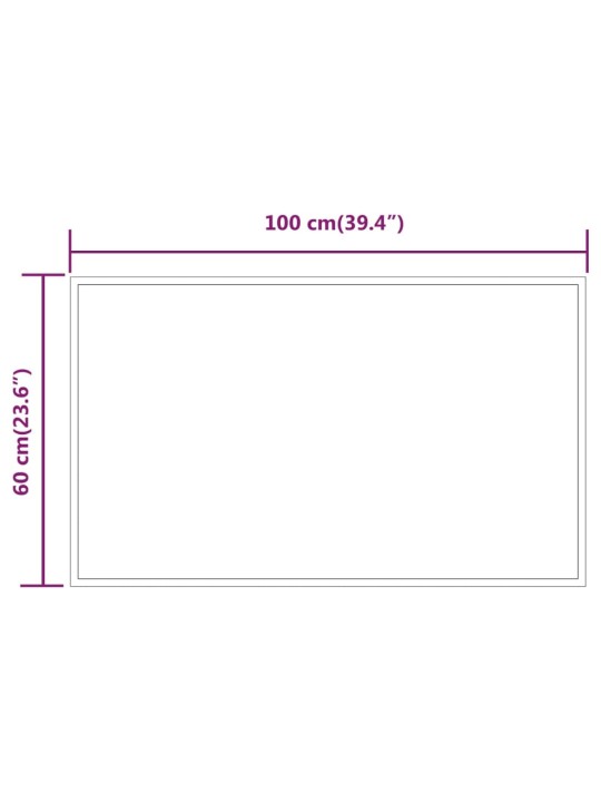 LED vannitoapeegel 60 x 100 cm