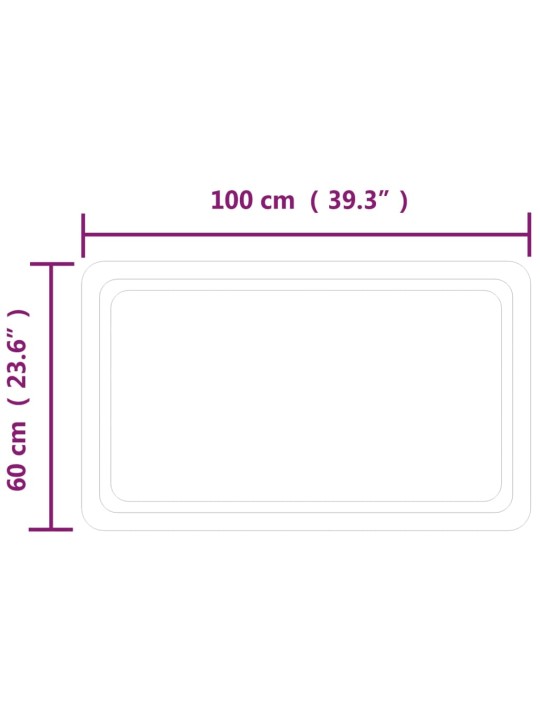 LED vannitoapeegel 60 x 100 cm