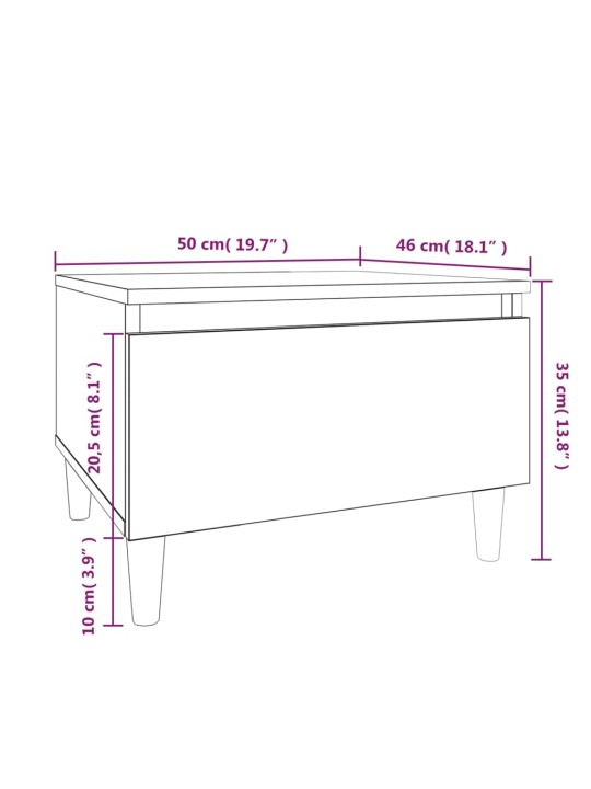 Lisalauad 2 tk, valge, 50 x 46 x 35 cm, tehispuit