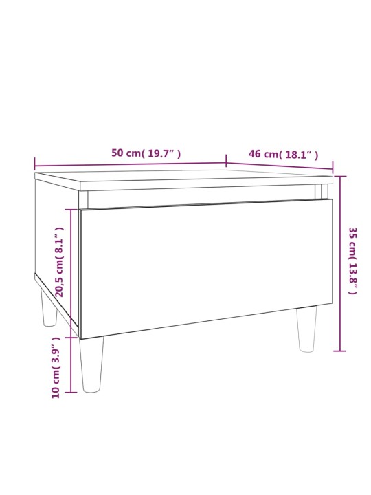 Lisalauad, 2 tk, must, 50 x 46 x 35 cm, tehispuit