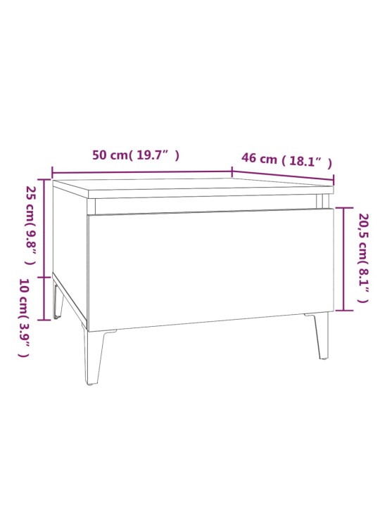 Lisalauad 2 tk, valge, 50 x 46 x 35 cm, tehispuit