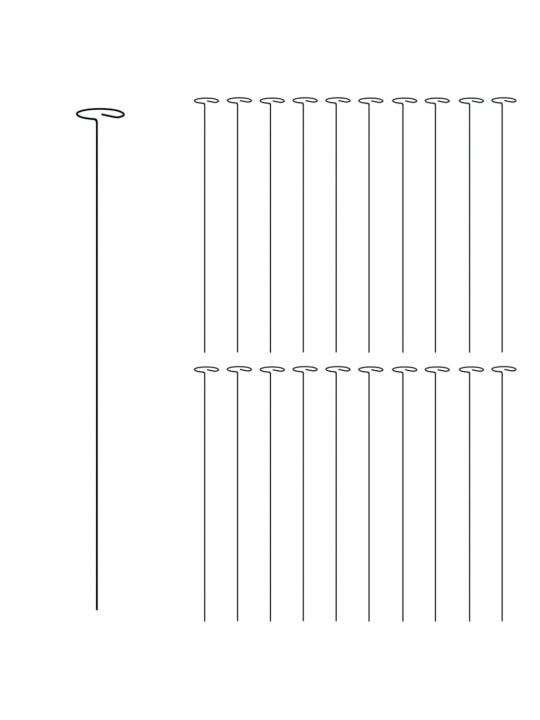 TAIMETUGI, 20 TK, TUMEROHELINE, 61 CM, TERAS