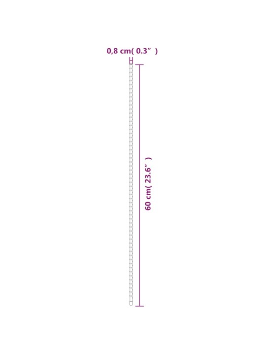 Taimetugi, 30 tk, roheline, 60 cm, teras