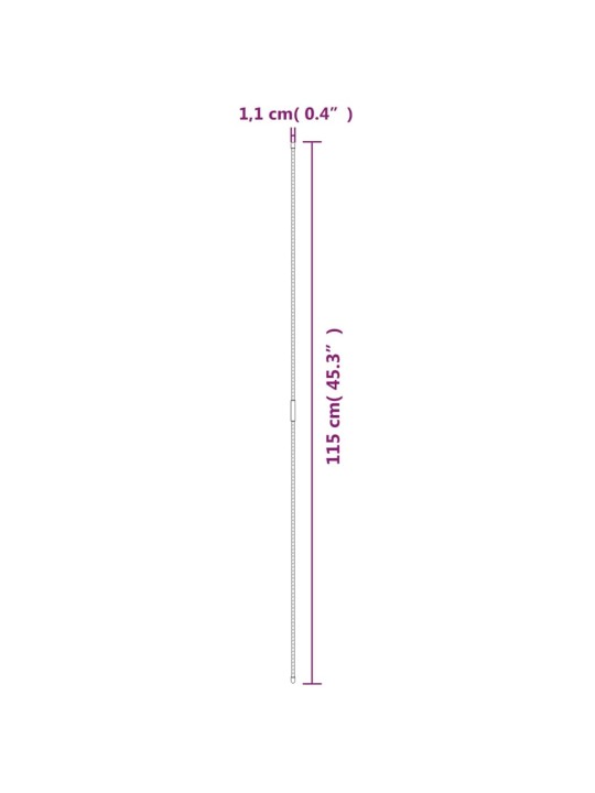 Taimetugi, 30 tk, roheline, 115 cm, teras