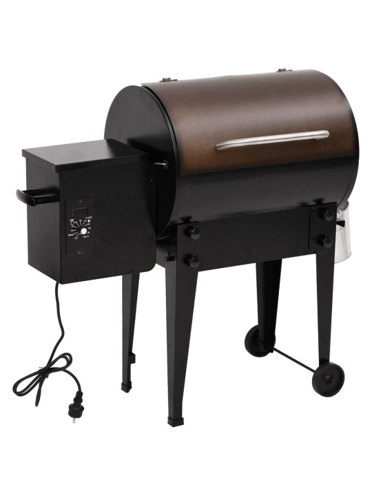 Pelletgrill, must, 94 cm, raud