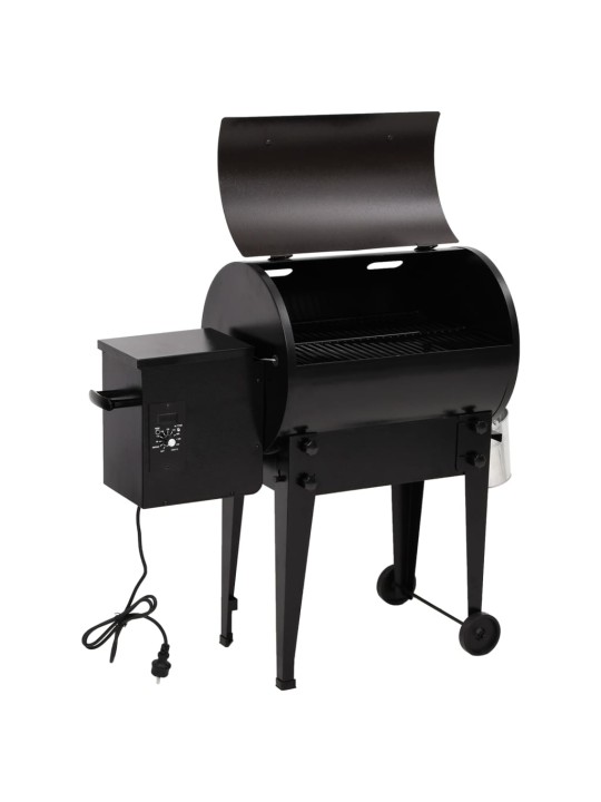 Pelletgrill, must, 94 cm, raud