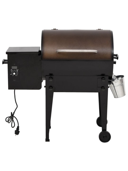 Pelletgrill, must, 94 cm, raud