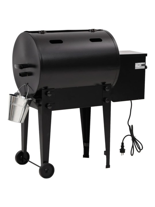 Pelletgrill, must, 94 cm, raud