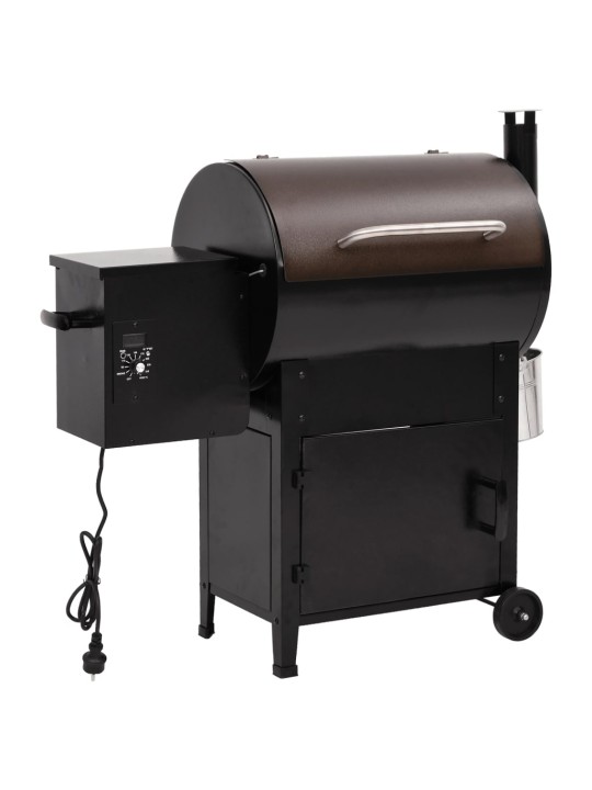 Korstnaga pelletgrill, must, 104 cm, raud