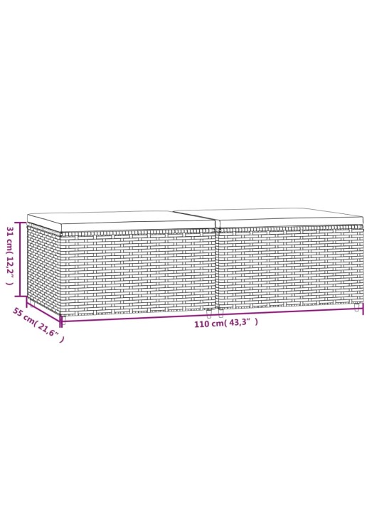 Aia jalapingid istmepatjadega 2 tk, pruun, polürotang