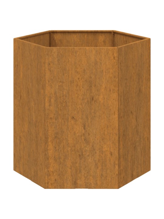 Taimekast, rooste, 40x40x45 cm, corten teras