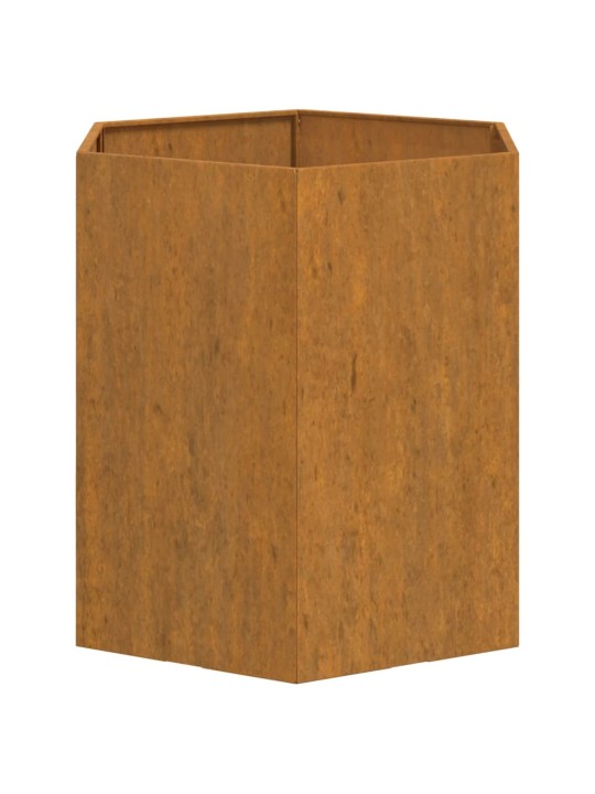 Taimekast, rooste, 40x40x45 cm, corten teras