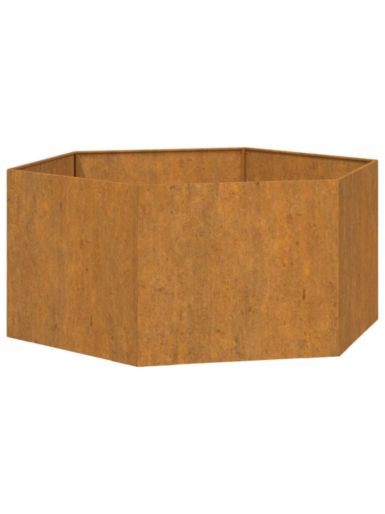 Taimekast, rooste, 90 x 90 x 45 cm, corten teras