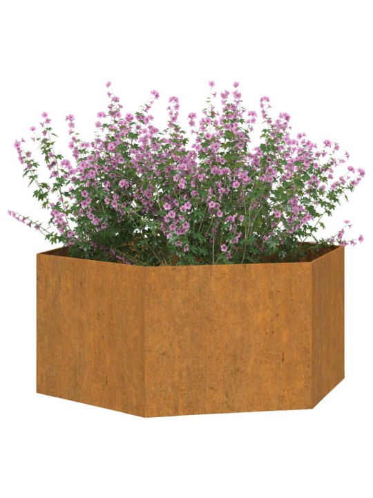 Taimekast, rooste, 90 x 90 x 45 cm, corten teras