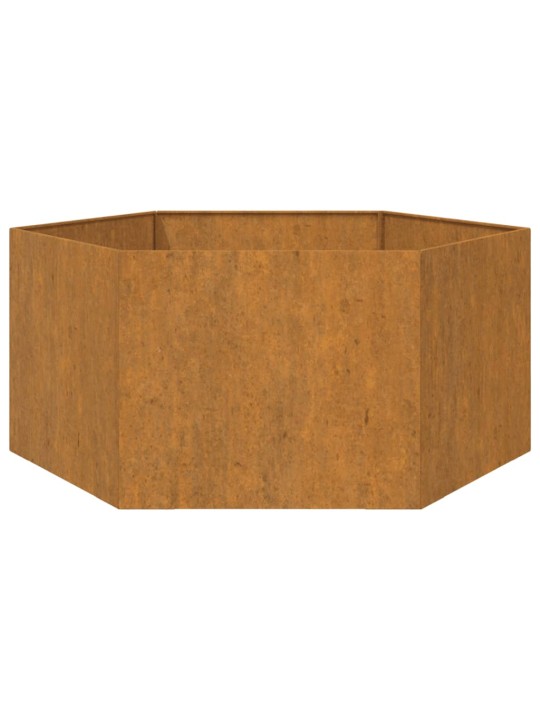 Taimekast, rooste, 90 x 90 x 45 cm, corten teras