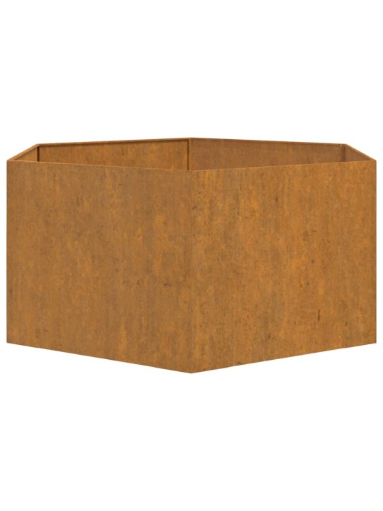 Taimekast, rooste, 90 x 90 x 45 cm, corten teras