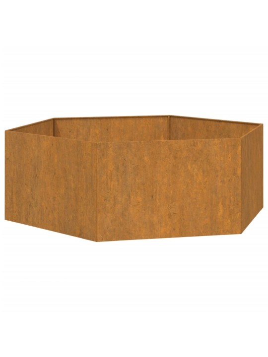 Taimekast, rooste, 138x120x45 cm, corten teras