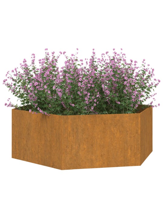 Taimekast, rooste, 138x120x45 cm, corten teras