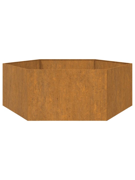 Taimekast, rooste, 138x120x45 cm, corten teras