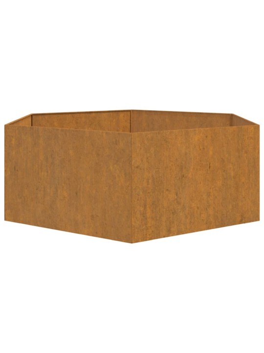 Taimekast, rooste, 138x120x45 cm, corten teras