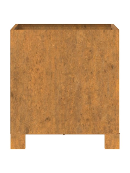 Jalgadega taimekast, rooste, 32x30x33 cm, corten teras