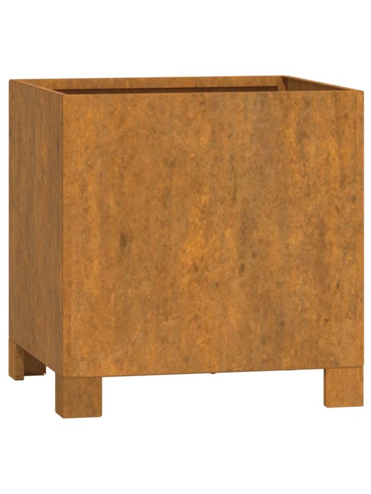 Jalgadega taimekastid, 2 tk, rooste, 32x30x33 cm, corten teras