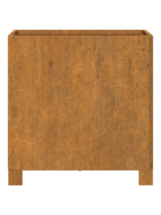 Jalgadega taimekast, rooste, 42 x 40 x 43 cm, corten teras