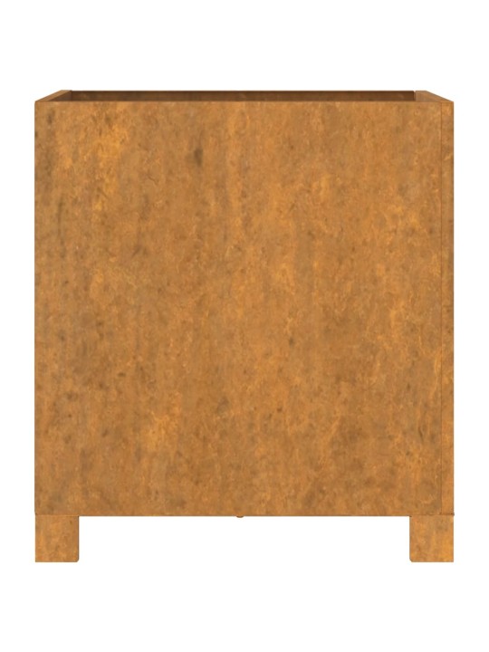 Jalgadega taimekast, rooste, 42 x 40 x 43 cm, corten teras