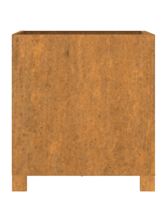 Jalgadega taimekastid, 2 tk, rooste, 42x40x43 cm, corten teras