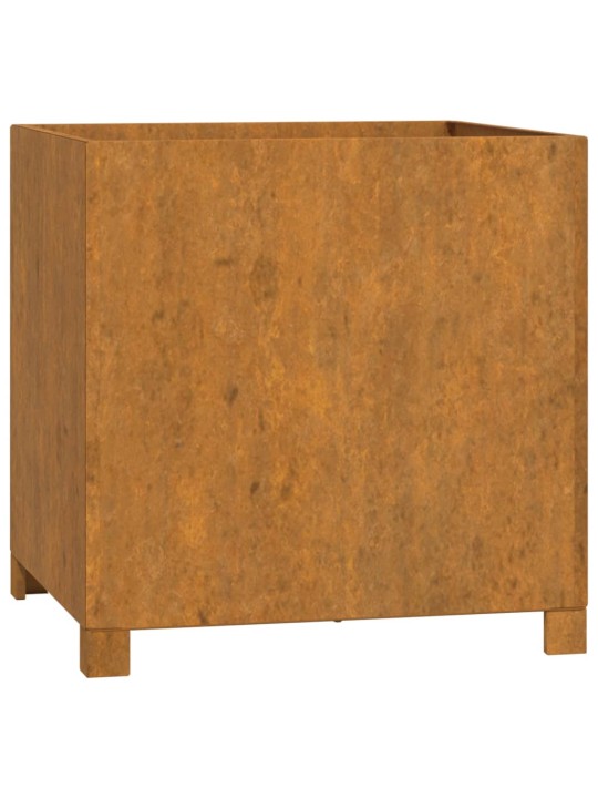 Jalgadega taimekast, rooste, 49x47x50 cm, corten teras