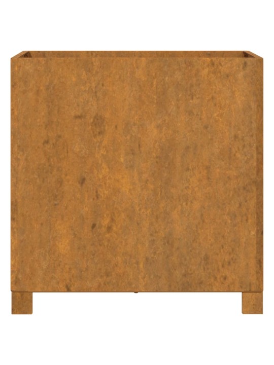 Jalgadega taimekast, rooste, 49x47x50 cm, corten teras