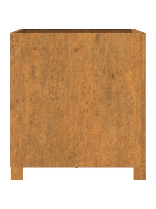 Jalgadega taimekast, rooste, 49x47x50 cm, corten teras