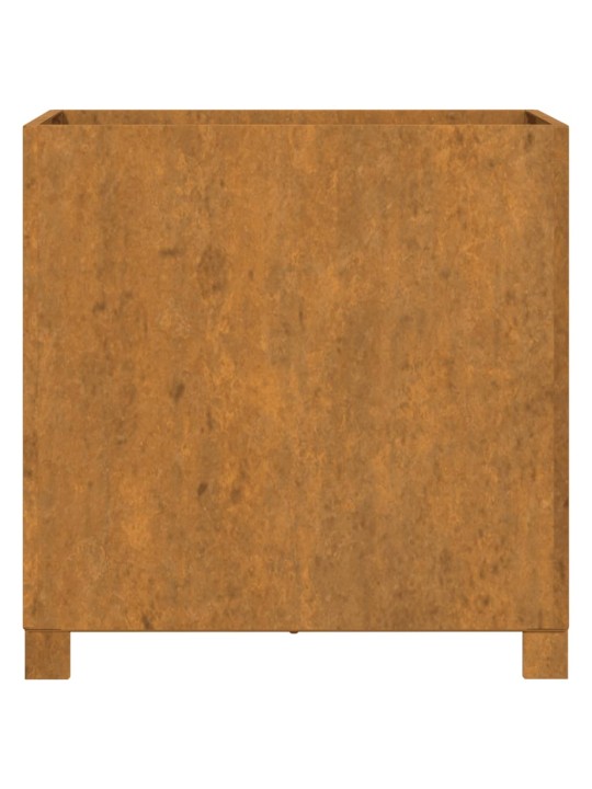 Jalgadega taimekastid, 2 tk, rooste, 49x47x50 cm, corten teras