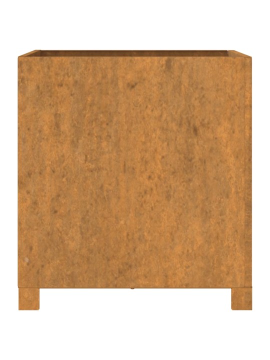 Jalgadega taimekastid, 2 tk, rooste, 49x47x50 cm, corten teras