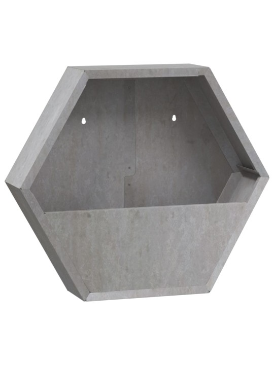 Seina taimekastid 2 tk, rooste, corten teras, 46x10x40 cm