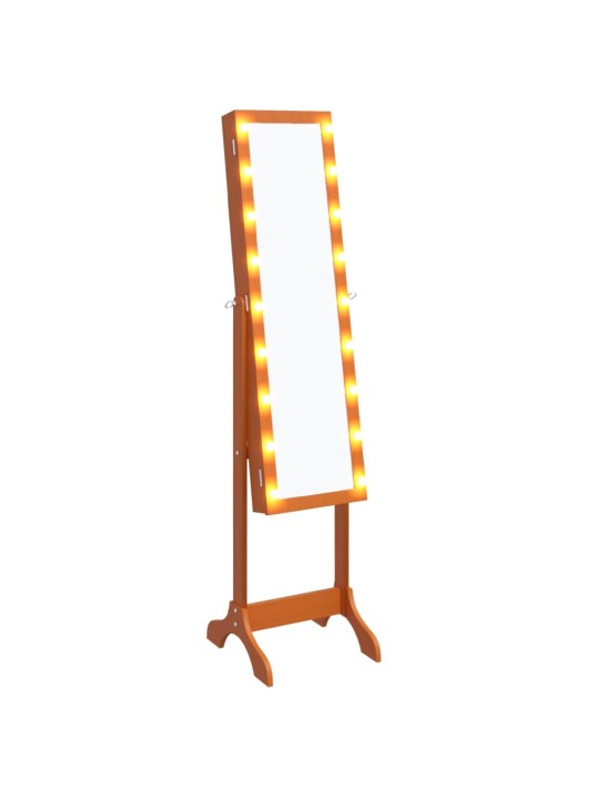 Eraldiseisev peegel LED-tuledega, 34 x 37 x 146 cm