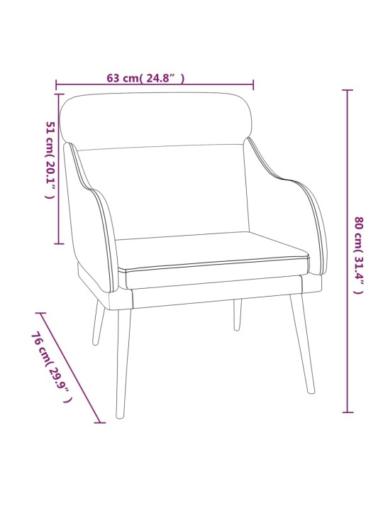 TUGITOOL, ROOSA, 63 X 76 X 80 CM, SAMET
