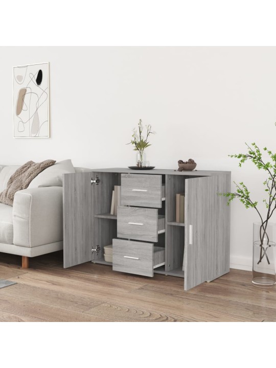 Puhvetkapp, hall sonoma tamm, 91x29,5x65 cm, tehispuit