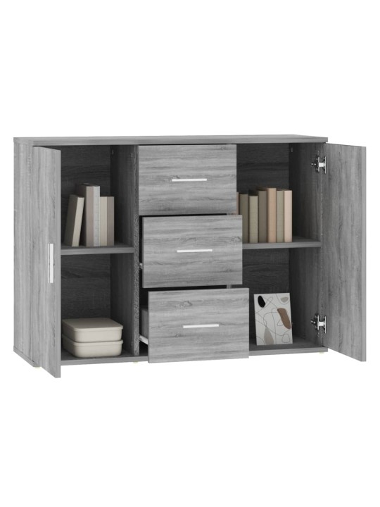 Puhvetkapp, hall sonoma tamm, 91x29,5x65 cm, tehispuit
