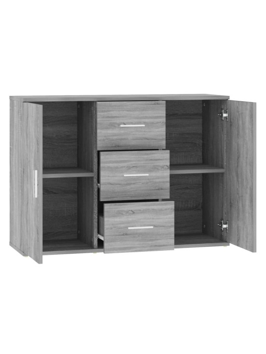 Puhvetkapp, hall sonoma tamm, 91x29,5x65 cm, tehispuit