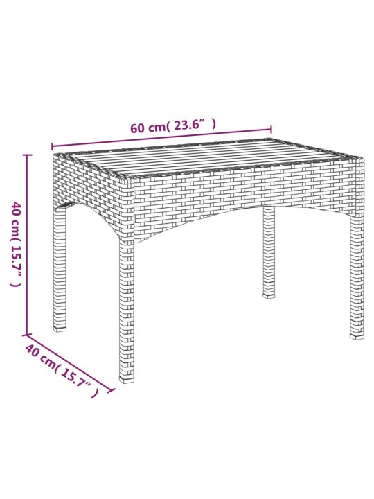 3-osaline aiamööblikomplekt patjadega, must, polürotang