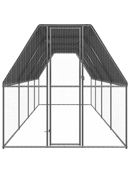 Õue kanapuur, 2 x 8 x 2 m, tsingitud teras