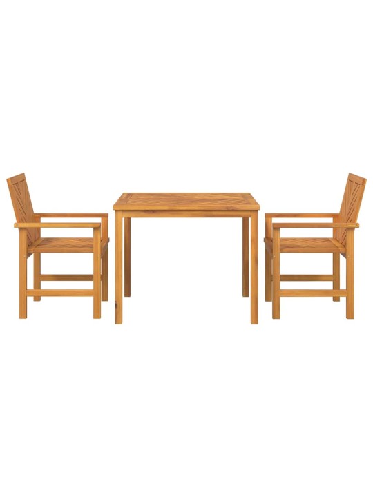 Aia söögilaudade komplekt 3 tk pruun 90 x 90 x 74 cm