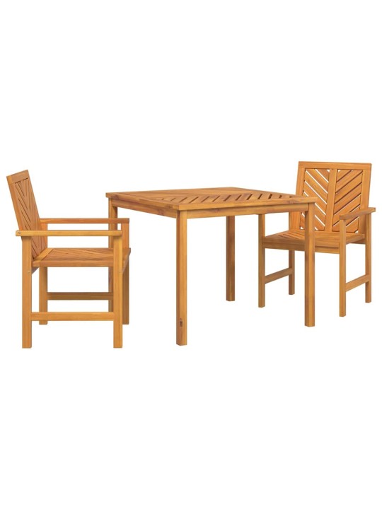 Aia söögilaudade komplekt 3 tk pruun 90 x 90 x 74 cm